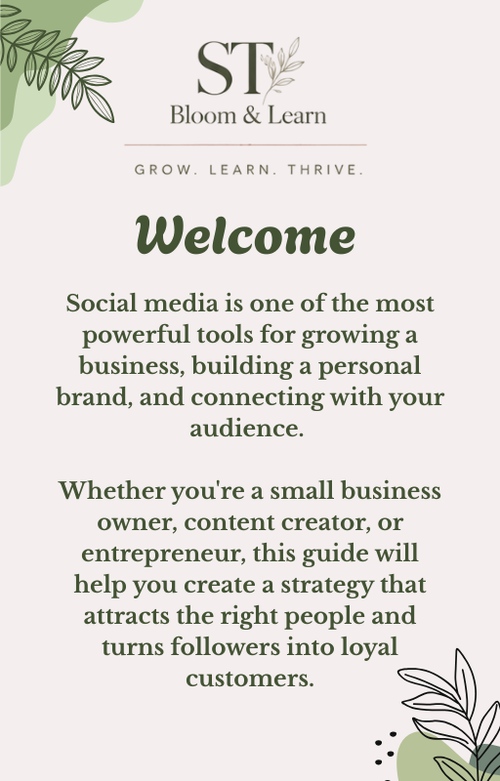 The Bloom & Grow Social Media Guide